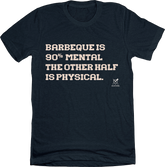 Barbeque Is 90% Mental - Baseball BBQ Tee